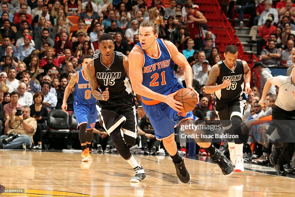 New York Knicks v Miami Heat