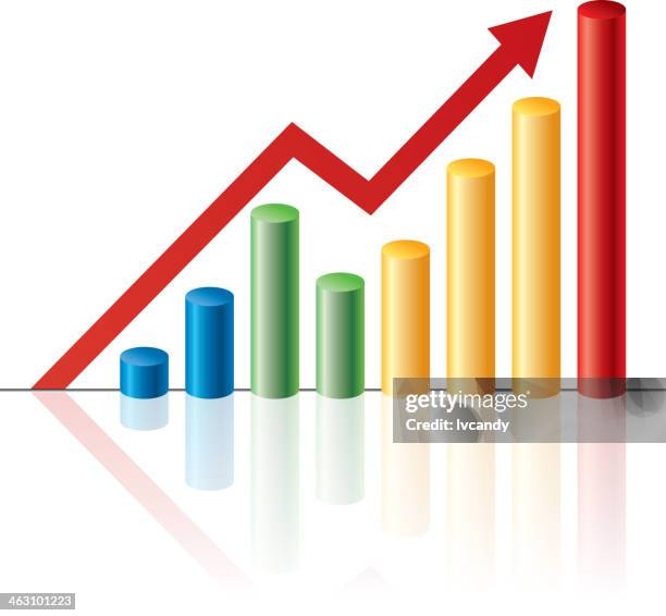 Bar Chart Increasing High-Res Vector Graphic - Getty Images