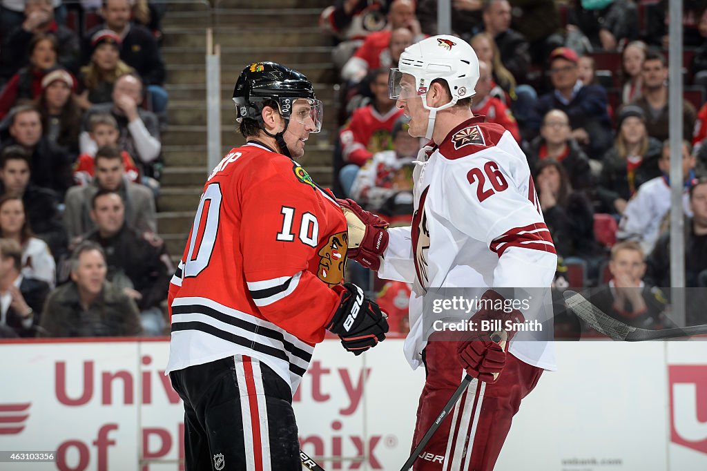 Arizona Coyotes v Chicago Blackhawks