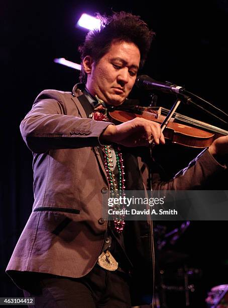 Kishi Bashi performs at Iron City on February 9, 2015 in Birmingham, Alabama.