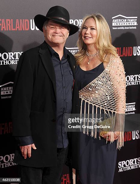 Actor/musician Micky Dolenz and Donna Quinter arrive at the World Premiere of Disney's "McFarland, USA" at the El Capitan Theatre on February 9, 2015...
