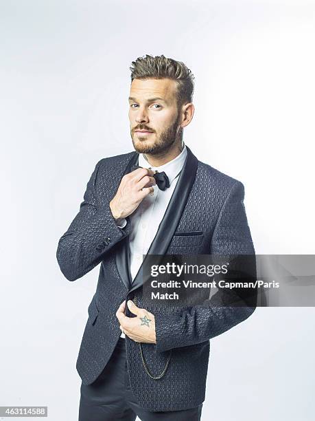 Singer Matt Pokora is photographed for Paris Match on January 9, 2015 in Paris, France.