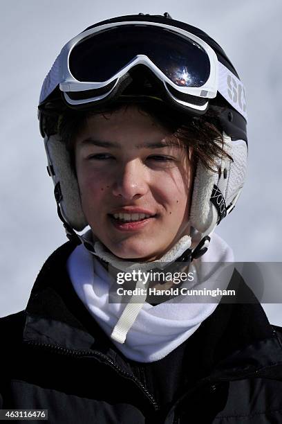 Prince Nikolai of Denmark attends the Danish Royal family annual skiing photocall whilst on holiday on February 10, 2015 in Col-de-Bretaye near...