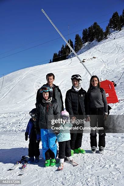 Prince Henrik of Denmark, Prince Felix of Denmark, Prince Joachim of Denmark, Princess Athena of Denmark, Prince Nikolai of Denmark and Princess...