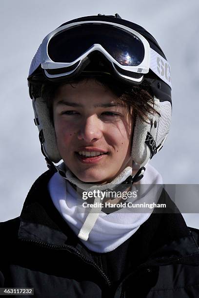 Prince Nikolai of Denmark attends the Danish Royal family annual skiing photocall whilst on holiday on February 10, 2015 in Col-de-Bretaye near...