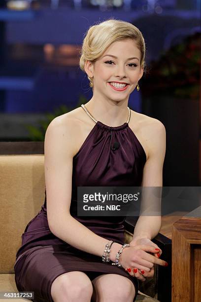 Episode 4596 -- -- Pictured: Figure skater Gracie Gold during a commercial break on January 16, 2014 --
