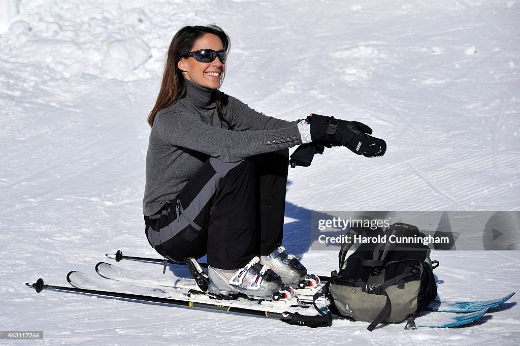 Prince Joachim and Princess Marie of Denmark Hold Annual Skiing Photocall In Col-de-Bretaye