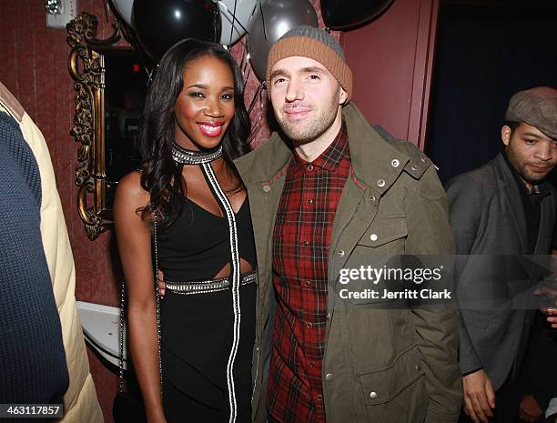 Kiss and Mick Boogie attend Baby I'm A Star at Mister H on January 15, 2014 in New York City.