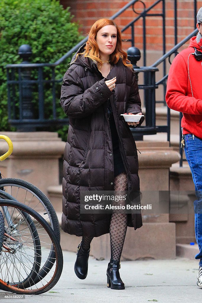 Celebrity Sightings In New York City - January 16, 2014