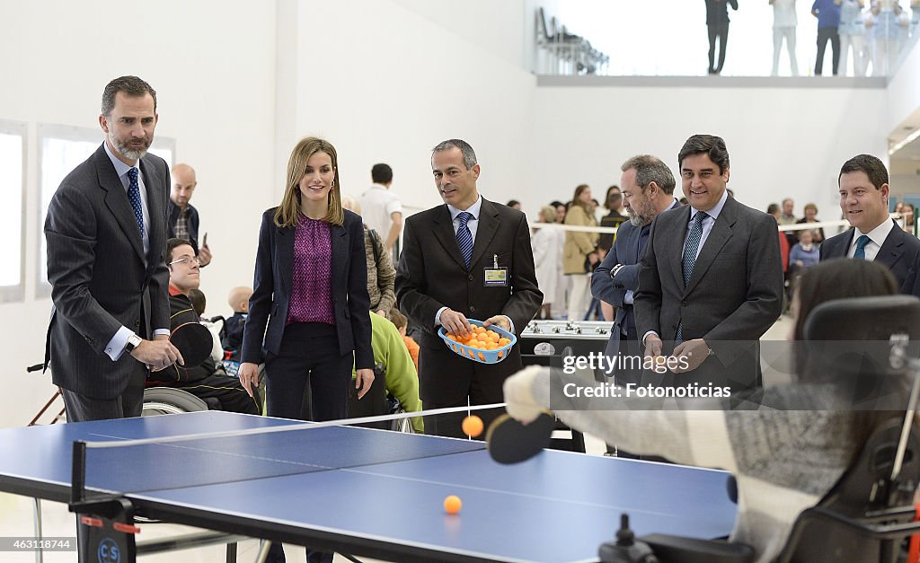 King Felipe VI and Queen Letizia Attend the National Paraplegics Hospital 40th Anniversary