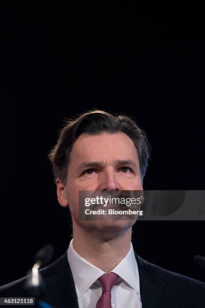 John Holland-Kaye, chief executive officer of Heathrow Airport Ltd., pauses during the British Chamber of Commerce's annual conference in London,...