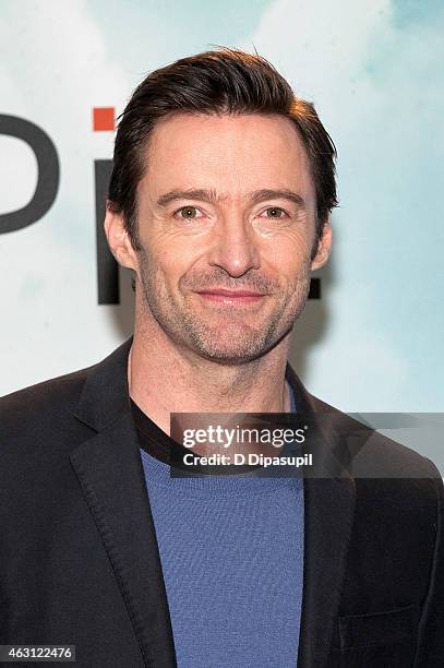 Hugh Jackman attends the "Chappie" Cast Photo Call at Crosby Street Hotel on February 10, 2015 in New York City.