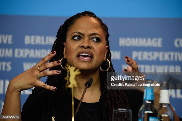 Director Ava DuVernay attends the 'Selma' press conference during the 65th Berlinale International Film Festival at Grand Hyatt Hotel on February 10,...