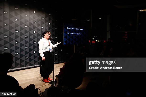 Asa Simma attends a Storytelling-Slam during the 65th Berlinale International Film Festival at the AUDI Lounge on February 10, 2015 in Berlin,...