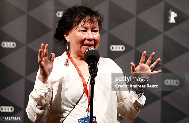 Asa Simma attends a Storytelling-Slam during the 65th Berlinale International Film Festival at the AUDI Lounge on February 10, 2015 in Berlin,...