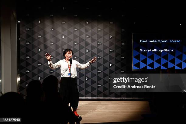 Asa Simma attends a Storytelling-Slam during the 65th Berlinale International Film Festival at the AUDI Lounge on February 10, 2015 in Berlin,...
