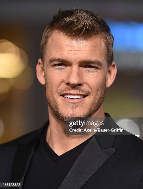 Actor Alan Ritchson arrives at the Los Angeles premiere of 'Project Almanac' at TCL Chinese Theatre on January 27, 2015 in Hollywood, California.