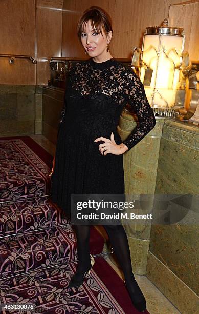 Catalina Guirado attends the inaugural Roll Out The Red Ball in aid of the British Heart Foundation at The Park Lane Hotel on February 10, 2015 in...