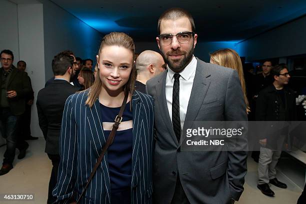 Premiere Party -- Pictured: Makenzie Leigh as Connie, Zachary Quinto as Harry --