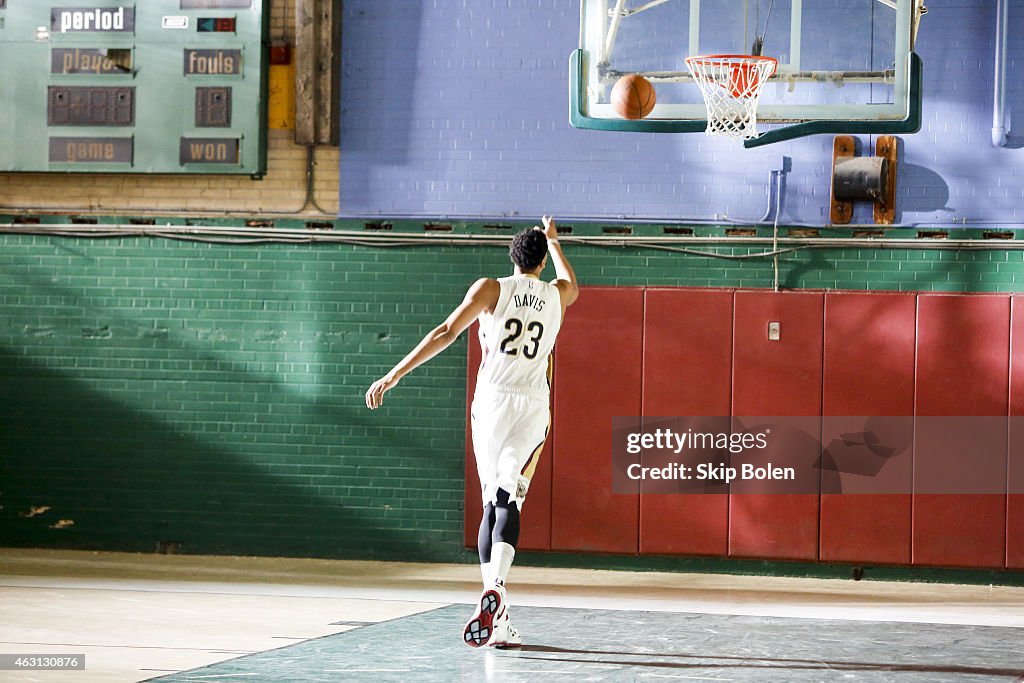 Final Approved, MMS only: New Orleans Pelicans Power Forward Anthony Davis At The American Express PIVOT Shoot In New Orleans