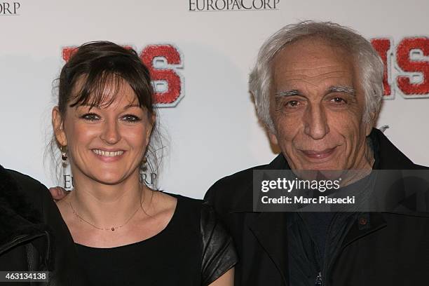 Actors Anne Girouard and Gerard Darmon attend the 'Bis' Premiere at Cinema Gaumont Capucine on February 10, 2015 in Paris, France.