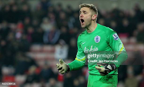 Queens Park Rangers keeper Robert Green during the Barclays Premier League match between Sunderland and Queens Park Rangers at the Stadium of Light...