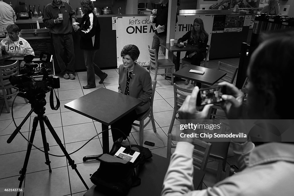 Republican Senate Candidate Jodi Ernst Campaigns Throughout Iowa