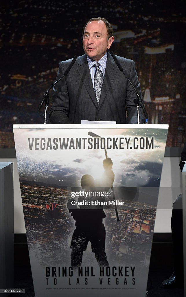 Hockey Vision Las Vegas News Conference To Announce NHL Season Ticket Drive