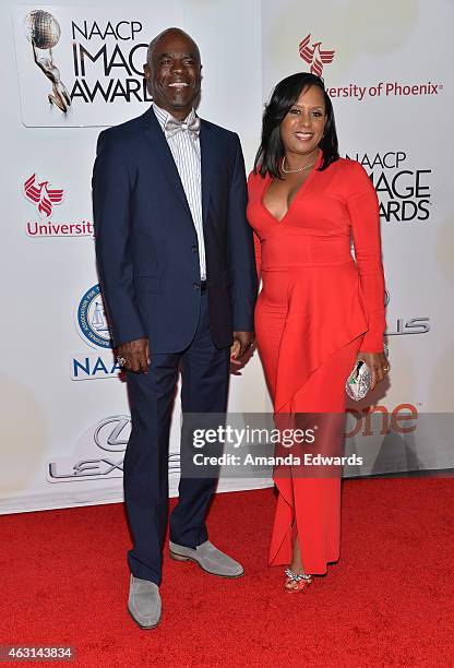 Actor Glynn Turman and Jo-Ann Allen arrive at the 46th Annual NAACP Image Awards on February 6, 2015 in Pasadena, California.