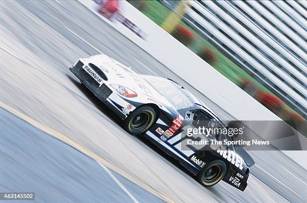 Ryan Newman drives his car during practice for the NASCAR Winston Cup Series Virginia 500 on April 13, 2002 at the Martinsville Speedway in...