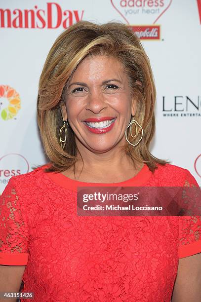 Show Anchor Hoda Kotb attends the Woman's Day Red Dress Awards on February 10, 2015 in New York City.