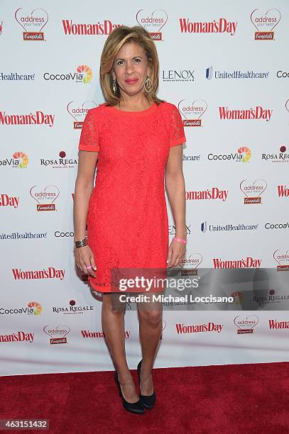 Show Anchor Hoda Kotb attends the Woman's Day Red Dress Awards on February 10, 2015 in New York City.