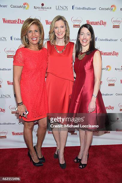 Show Anchor Hoda Kotb, Editor in Chief, Woman's Day, Susan Spencer and Publisher and CRO, Woman's Day, Kassie Means attend the Woman's Day Red Dress...