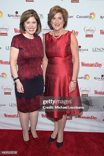 Denise Morrison, President and CEO of Campbell Soup Company attends the Woman's Day Red Dress Awards on February 10, 2015 in New York City.