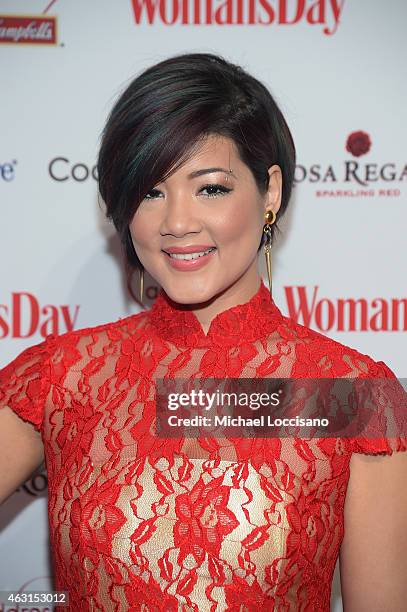 Singer Tessanne Chin attends the Woman's Day Red Dress Awards on February 10, 2015 in New York City.