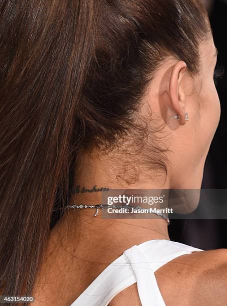 Singer Ariana Grande attends The 57th Annual GRAMMY Awards at the STAPLES Center on February 8, 2015 in Los Angeles, California.