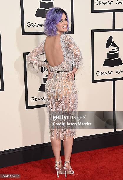 Singer Katy Perry attends The 57th Annual GRAMMY Awards at the STAPLES Center on February 8, 2015 in Los Angeles, California.