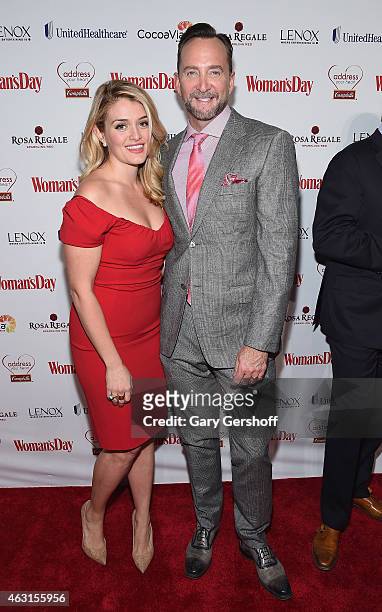 The Chew co-hosts Daphne Oz and Clinton Kelly attend the 12th Annual Woman's Day Red Dress Awards at 10 Columbus Circle on February 10, 2015 in New...
