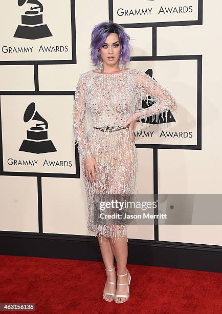 Singer Katy Perry attends The 57th Annual GRAMMY Awards at the STAPLES Center on February 8, 2015 in Los Angeles, California.