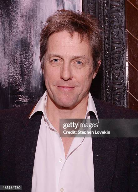 Actor Hugh Grant attendS the after party for a special screening of "The Rewrite" hosted by The Cinema Society and Brooks Brothers at The Jimmy at...