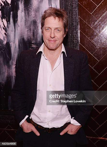 Actor Hugh Grant attends the after party for a special screening of "The Rewrite" hosted by The Cinema Society and Brooks Brothers at The Jimmy at...