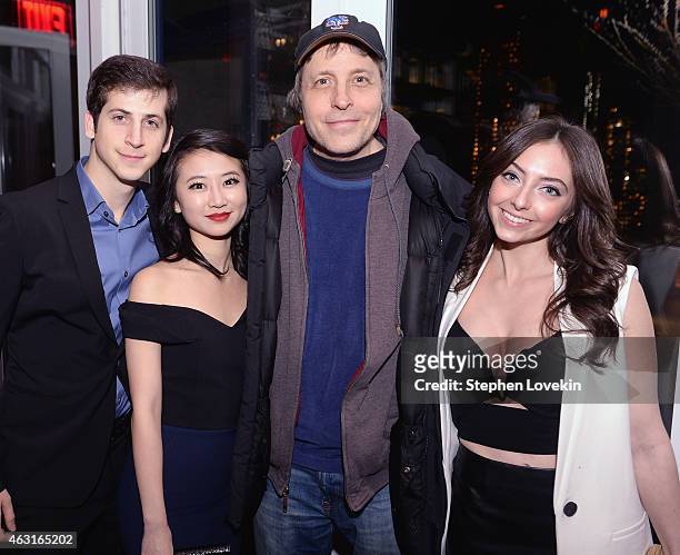 Actor Steven Kaplan, actress Annie Q, screenwriter/director Marc Lawrence, and actress Emily Morden attend the after party for a special screening of...