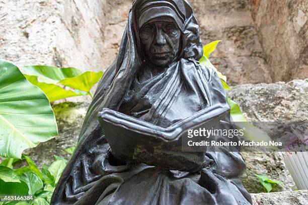 Mother Teresa of Calcutta statue or monument in Old Havana Mother Teresa was a Roman Catholic religious sister and missionary who lived most of her...