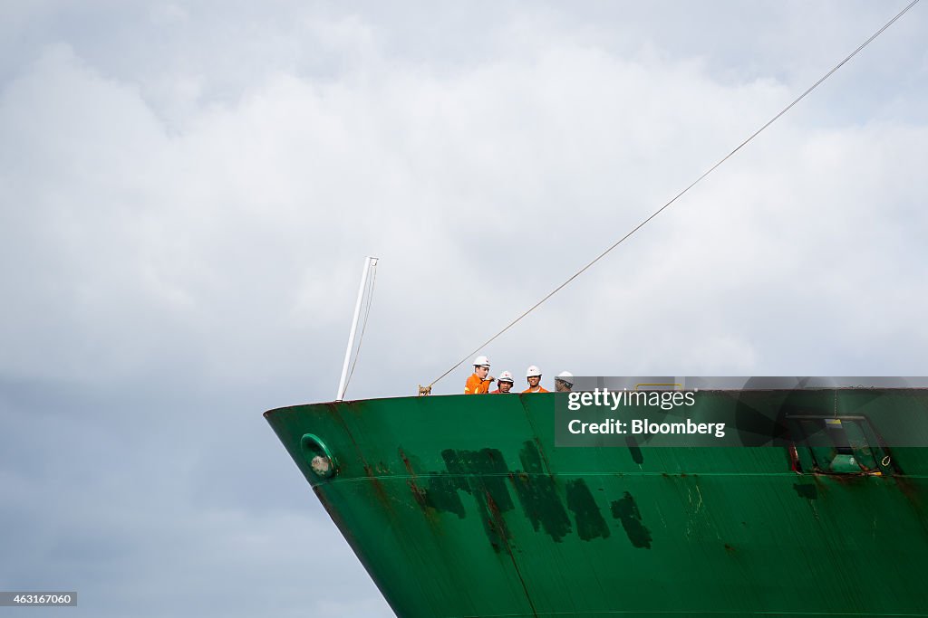 Operations Inside The Hutchison Ports Sydney Terminal