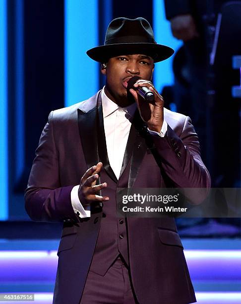 Recording artist Ne-Yo performs onstage during Stevie Wonder: Songs In The Key Of Life - An All-Star GRAMMY Salute at Nokia Theatre L.A. Live on...