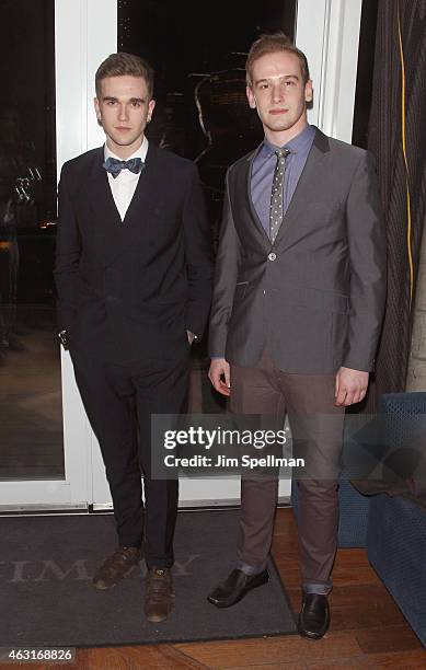 Gabriel-Kane Day-Lewis and guest attend The Cinema Society and Brooks Brothers host a screening of "The Rewrite" - after party at The Jimmy at the...