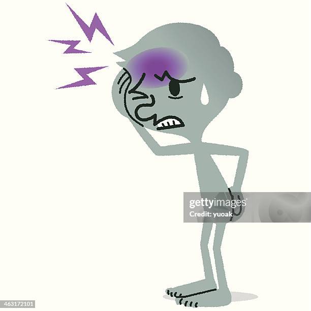 headache - chiropractor stock illustrations
