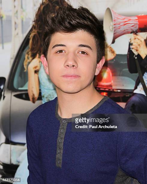 Actor Bradley Steven Perry attends the Los Angeles premiere of "Bad Hair Day" a Disney Channel original movie at Walt Disney Studios on February 10,...