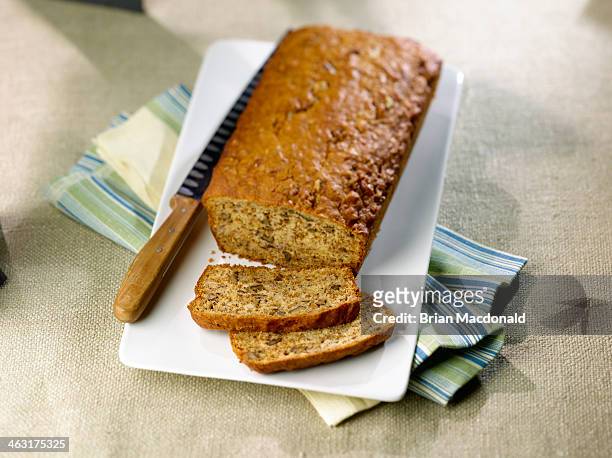 food - banana loaf stock pictures, royalty-free photos & images