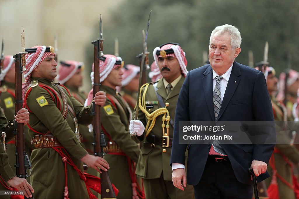 President of the Czech Republic Milos Zeman Visits Jordan